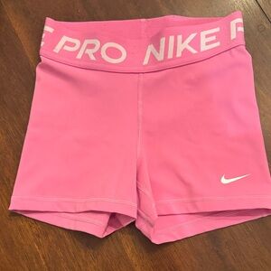 Nike Pro Girls Pink Performance Shorts